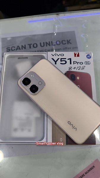 Vivo Y51 Pro 8+128 Golden Mist 📸💯💥#smartcornervlog#vivo#vivoy51pro#unboxing#shorts