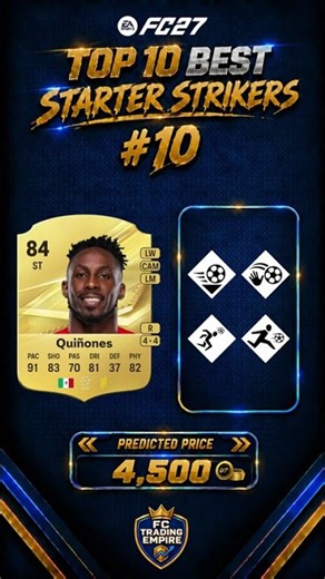 TOP 10 STARTER STRIKERS FC27 #fc #fc27 #fifa #fut