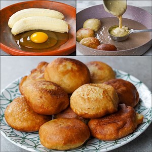 872K views · 348 reactions | I Combined Banana With Egg & Make This Delicious Ball Snacks | Egg Banana Ball | Banana Snack Recipe | N'Oven Foods | Facebook