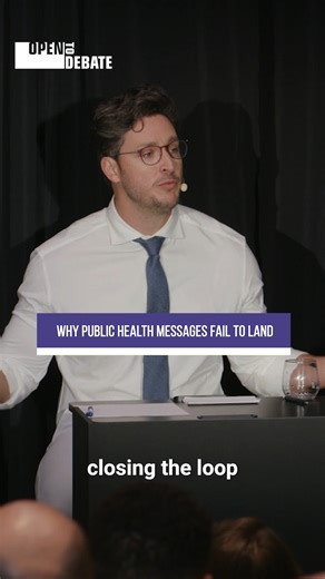 Open to Debate on Instagram: "Doctor Mike Varshavski calls out public health leaders for failing to communicate with people accurately and effectively on social media. Watch the debate on YouTube. Link in bio. @doctor.mike @snfagora @johnshopkinsu"