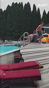 Let's hope it's not a rental home! 🤣 #pool #fails #funny #shorts