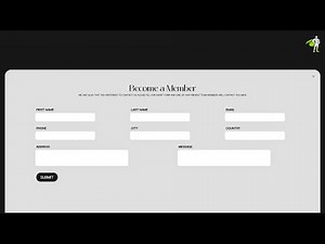 Animated Popup Form using HTML CSS and GSAP