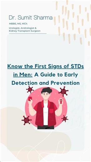 First Signs of STD’s in Men | Dr. Sumit Sharma Urologist #menshealth #youtubeshorts