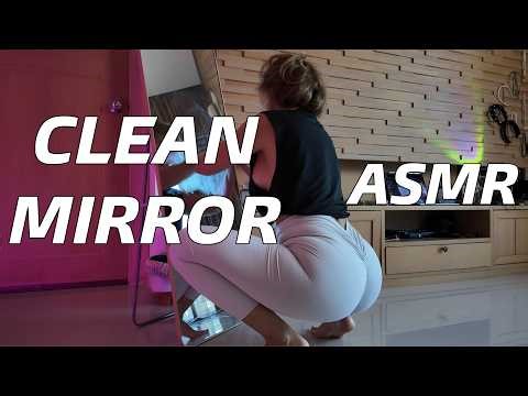 ASMR Cleaning My Floor Mirror | Relaxing Home Routine | No Talking