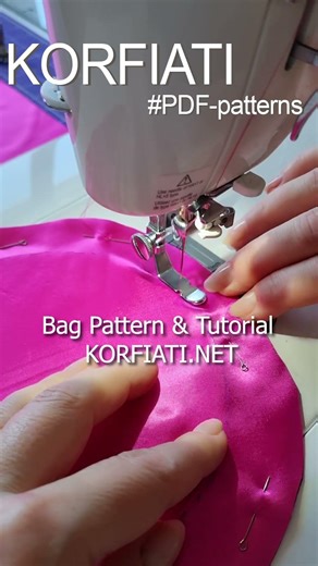 Bucket Bag Sewing Pattern #korfiati #handmade #fashion