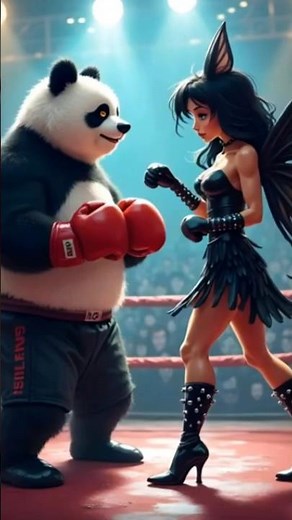 Panda vs Evil Fairy Fight 💥 | Brutal 4K Cartoon Battle | Steel Claw vs Boxing Gloves