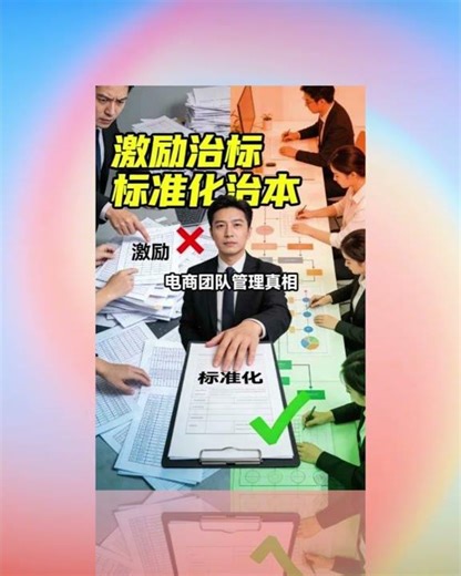 电商团队管理只靠激励？真相：标准化才是治本关键！| 陈沩亮