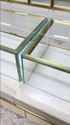 CUSTOM LUXURY JEWELRY SHOWCASE: Low-Iron Glass & Hidden Tracks for High-End Jewelry Display