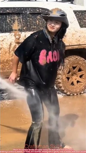 Female Off-Roader: Washing Mud Off Her 4x4 – Full Process