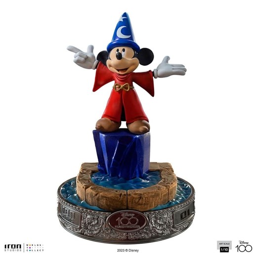 Iron Studios Disney 100th Fantasia Mickey 100 Years Version Art Scale 1/10 Statue | Zavvi UK