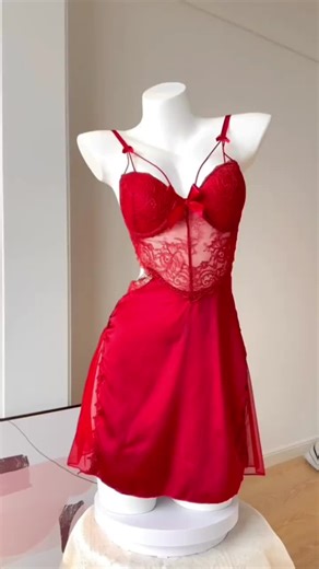 Blossom and Shine Push-up Lace Chemise #chemise #lingerie #foryou #sleepwear