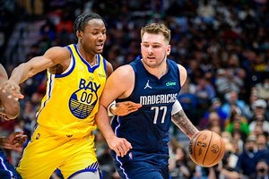 Mavericks retire Dirk Nowitzki's number, crush Warriors