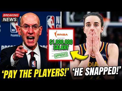 "PAY THE PLAYERS!" ADAM SILVER ERUPTS for Caitlin Clark!