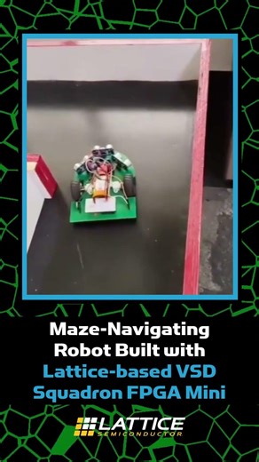 Maze-Navigating Robot Built with Lattice-based VSD Squadron FPGA Mini