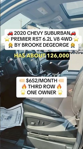 Brooke Degeorge presents a Used 2020 Chevrolet Suburban Premier RST with 126,000 miles