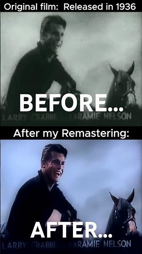 Comparative from Original Film Released in 1936 then my Remastering & Colorization work to 4K 60FPS