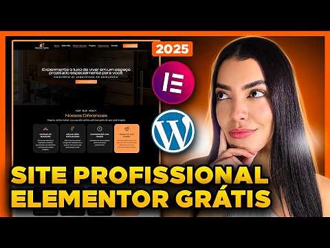 Como Criar um SITE NO WORDPRESS e Elementor GRÁTIS [Site Profissional, Completo e Passo a Passo]