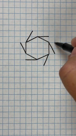 Fun 3-D Geometric Art on Graph Paper