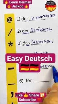 learn German fast German 🇩🇪|#deutschlernen #shortfeed @LearnGermanjackoo