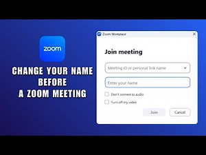 How to Change Your Name Before a Zoom Meeting 2026