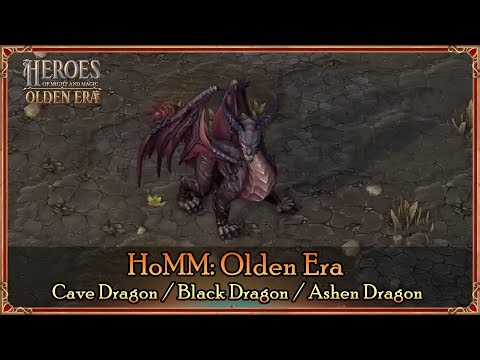 HoMM: Olden Era – Dungeon Tier VII: Cave Dragon / Black Dragon / Ashen Dragon