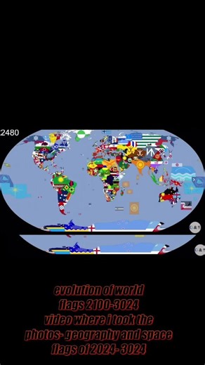 Evolution of the flags of the world timeline 2024-3024