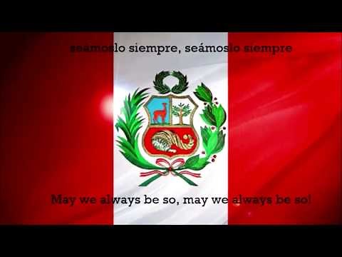 Himno Nacional del Perú - National Anthem of Peru (English/Spanish lyrics)