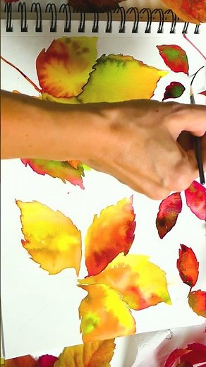 Painting with Ecoline Liquid Watercolors #watercolortutorialforbeginners