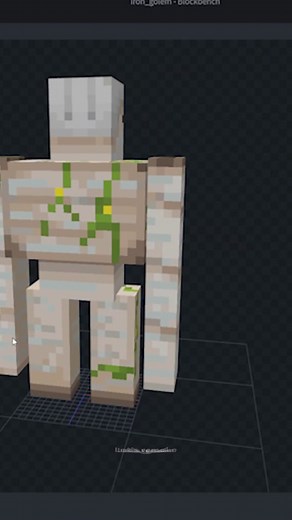 I remade an Iron Golem into G from Alphabet Lore #Kipper #Minecraft #CustomMobs #AlphabetLore