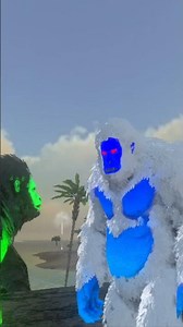 gigantopithecus vs yeti #arkmobile #arksurvivalevolved
