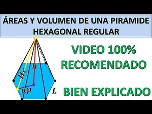 How to find the areas and volume of a regular hexagonal pyramid