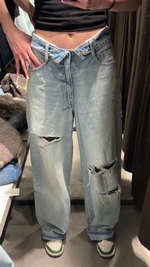 ZARA Folded Jeans Styling Guide