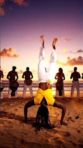 Powerful Capoeira Dance on Bahia Beach 🇧🇷 #braziliandance #dance #dancer