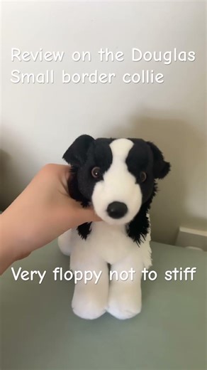 Review on the Douglas small border collie 😼#douglasdog #stuffedanimals #dog
