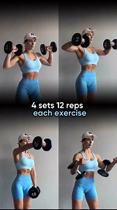 18K views · 539 reactions | @hiitworkout Fire up vour Shoulders with me - 4 sets 12 reps EACH EXERCISE • Add these exercises to your SHOULDER routine Don't forget to save to try next tim Follow @bellyworkout for daily tips #shoulderworkout #shoulders #shoulder #upperbodyworkout #gymworkout | Muscle & Fitness Hers | Facebook
