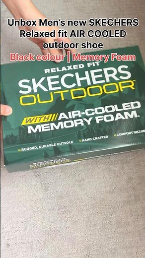 Unboxing Skechers Relaxed fit |Air cooled |Outdoor Shoes | black color |Memory foam #skechers#shorts