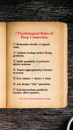 7 Psychological Rules of Deep Connection | #psychology #quotes #shorts