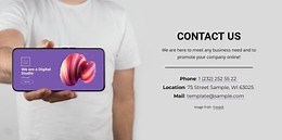 Location and contacts - Html Code Example by Nicepage