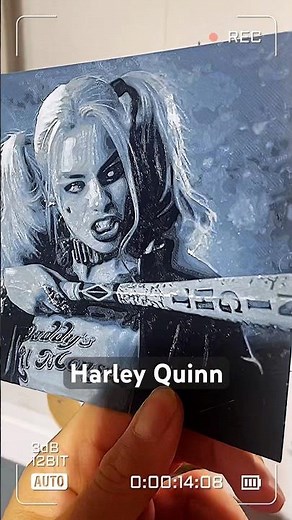 I Made This Harley Quinn Using The Hueforge Program #HarleyQuinn #Hueforge #3DPrintingLife #ender3