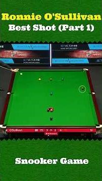 Ronnie O'Sullivan Best Shot (Part 1) #snooker #snookertime #snookerworld #trending