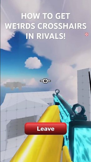 How to get We1rds crosshair i rivals! #we1rd #rivals #roblox #foryou #lerning