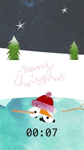 30 Second #Melting #Snowman #Timer ☃️❄️ | #Calm #Christmas #Countdown with Festive Music #Funny