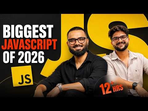 [ 2026 ] 12+ Hours Complete JS Tutorial for Beginners