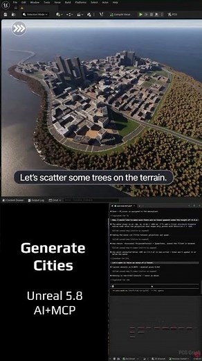 Native AI integration with NEW Unreal 5.8! Generate Cities and layouts