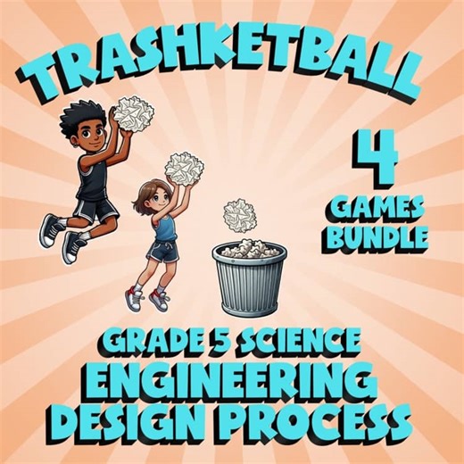 4 TRASHKETBALL Science Games - Engineering Design Process - Grade 5 Review