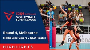 Highlights - Melbourne Vipers v QLD Pirates, Round 4 - Australian Volleyball Super League 2023