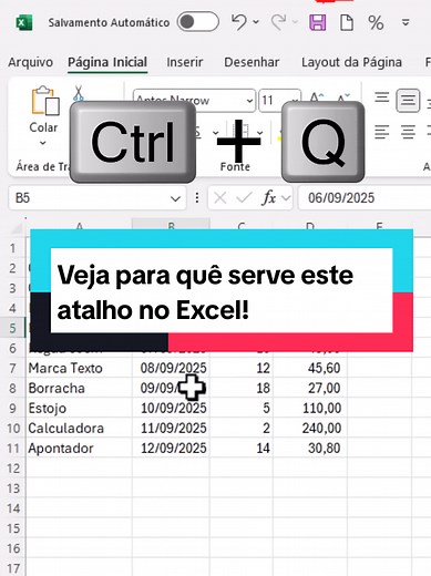 ⚡ Você ainda está clicando com o mouse? Descubra os 50 Atalhos que salvam a tua pele (e o teu tempo) no Excel. O guia definitivo para virar uma máquina em planilhas. Baixe Agora GRÁTIS (sem pegadinhas). [link na bio] #excel #microsoftexcel #planilha #dicas #produtividade