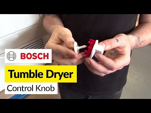How to replace a tumble dryer control knob on a Bosch tumble dryer