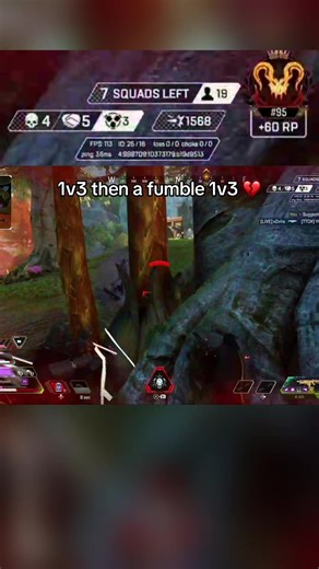 Ofc I had to whiff on that bang #apexlegends #apexlegendsclips #console #apexpredator #apex @Swervviinn @qSpyce insane gains that session