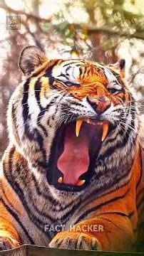 The Secret Behind Tiger Stripes Will Shock You! 🐅😱#wildanimals #tiger